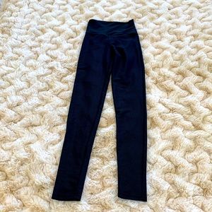 Black Ribbed Leggings California Kisses Size: Adult Small